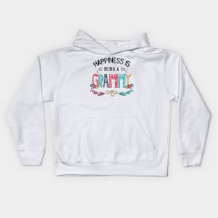 Happiness Is Being A Grammy Wildflowers Valentines Mothers Day Kids Hoodie